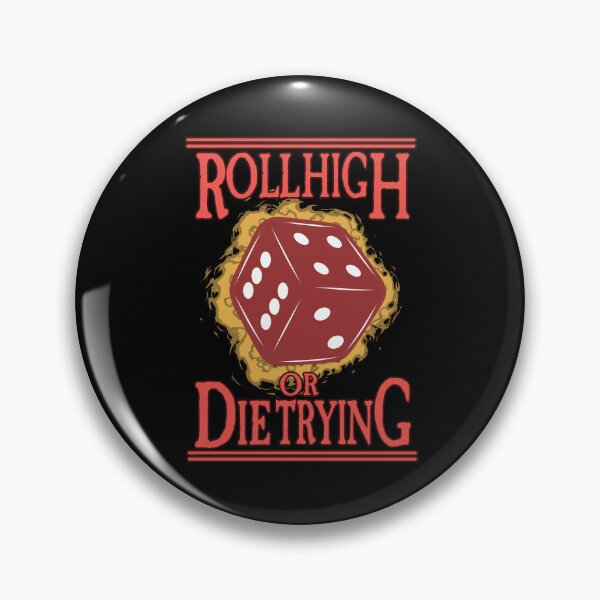 Item preview, Roll High or Die Trying designed and sold by SideQuest - Scribbled Chaos!.