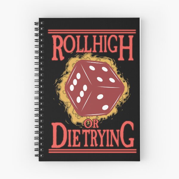 Item preview, Roll High or Die Trying designed and sold by SideQuest - Scribbled Chaos!.