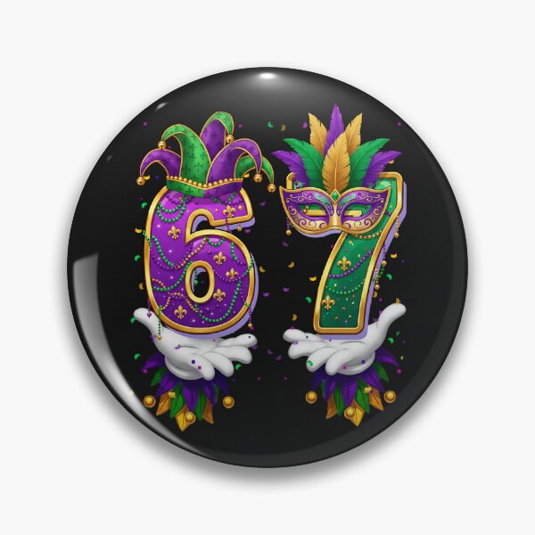 Item preview,  Bruh 67 Six Seven 6 7 Meme Funny Mardi Gras Kids Men Women designed and sold by ArleneRowe.