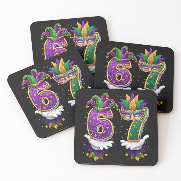 Item preview,  Bruh 67 Six Seven 6 7 Meme Funny Mardi Gras Kids Men Women designed and sold by ArleneRowe.
