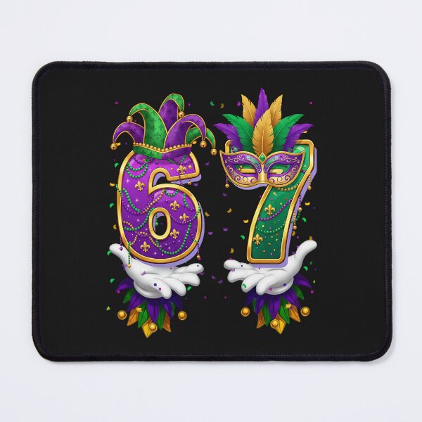 Item preview,  Bruh 67 Six Seven 6 7 Meme Funny Mardi Gras Kids Men Women designed and sold by ArleneRowe.