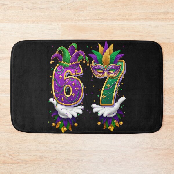 Item preview,  Bruh 67 Six Seven 6 7 Meme Funny Mardi Gras Kids Men Women designed and sold by ArleneRowe.