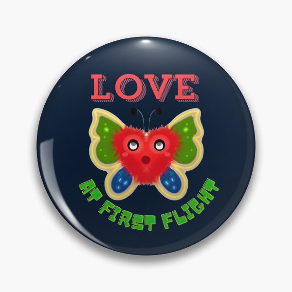 Item preview, Fuzzy Heart Butterfly: Radiant Kawaii Luminous Flutter Art designed and sold by HopeAndHustle.