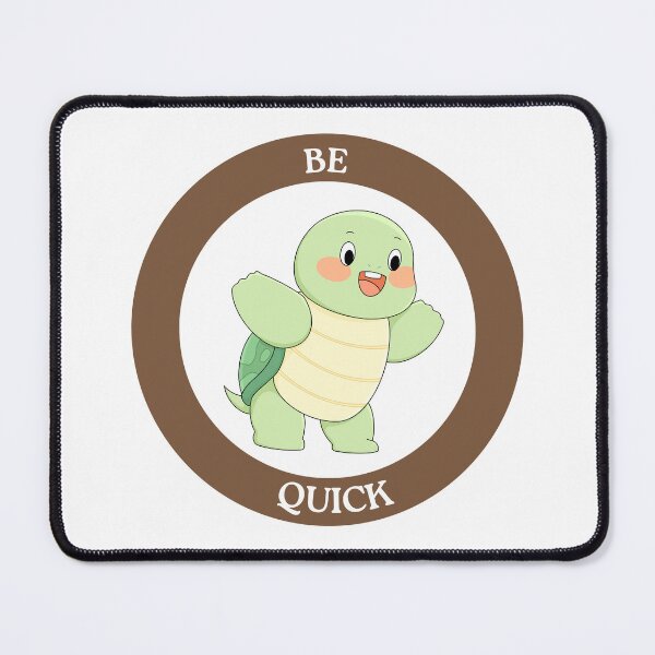Item preview, Be Quick Turtle - Cheerful Happy Turtle Circle Meme Art designed and sold by Love3Happy.