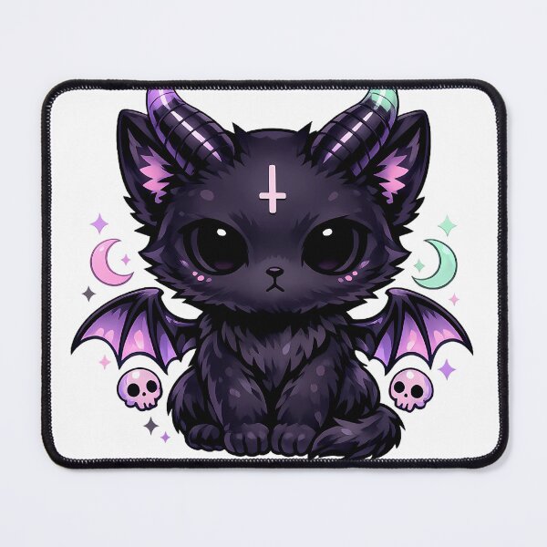 Item preview, Pastel Goth Demon Cat designed and sold by AntiFormApparel.