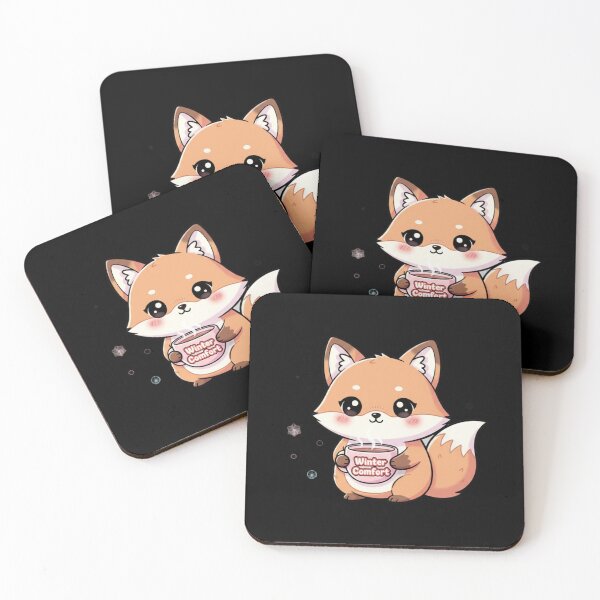 Item preview, Winter Comfort Cute Fox PNG | Cozy Kawaii Fox with Hot Drink | Winter Clipart for Stickers, T-Shirts & Digital Downloads designed and sold by CozyPops.