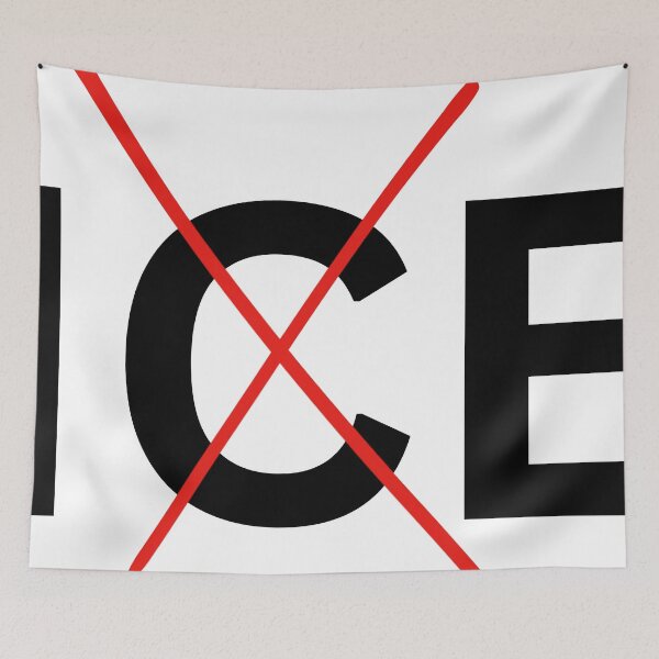 Item preview, Crossed-Out ICE Typography Anti ICE Protest  designed and sold by AlienTechs.