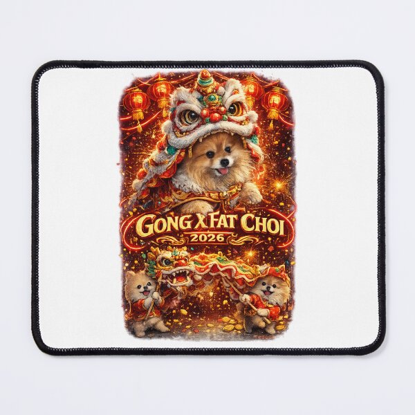 Item preview, Pomeranian Gong Xi Fat Choi 2026 designed and sold by StrayaDesign.