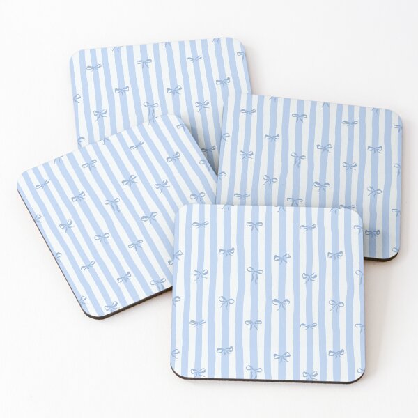 Item preview, Blue Coquette Bows Pattern designed and sold by AESTHETISCAPES.