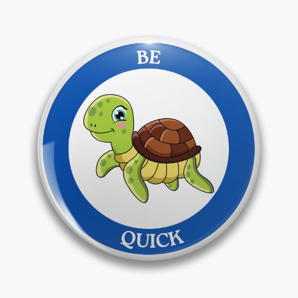Item preview, Be Quick Turtle - Cute Green Turtle with Blue Eyes Circle Design designed and sold by Love3Happy.