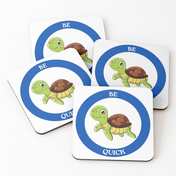 Item preview, Be Quick Turtle - Cute Green Turtle with Blue Eyes Circle Design designed and sold by Love3Happy.