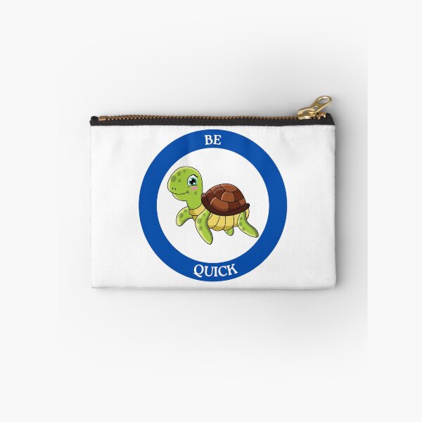 Item preview, Be Quick Turtle - Cute Green Turtle with Blue Eyes Circle Design designed and sold by Love3Happy.