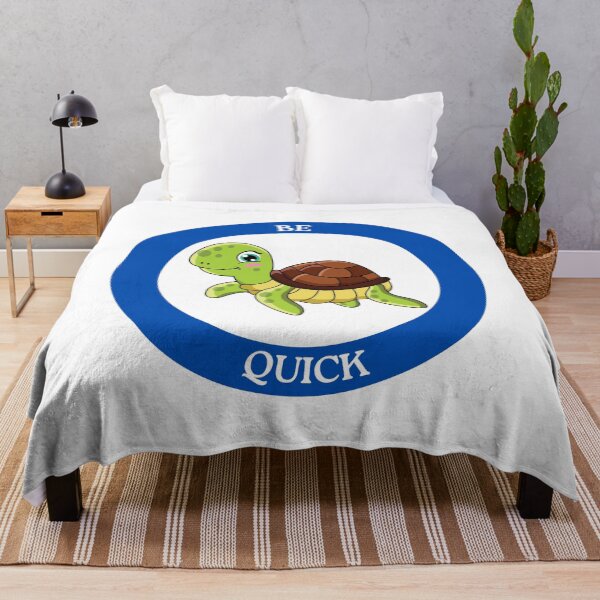 Item preview, Be Quick Turtle - Cute Green Turtle with Blue Eyes Circle Design designed and sold by Love3Happy.