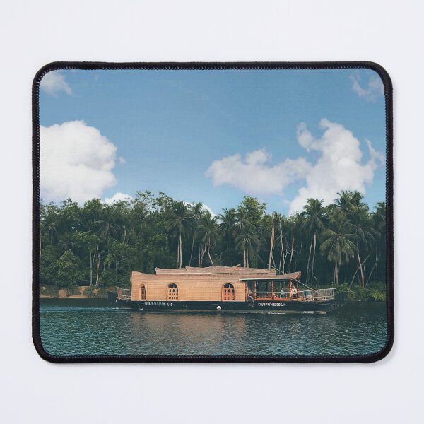 Item preview, Houseboats in Kerala – Tropical Backwaters Design designed and sold by MedMoodStudio.
