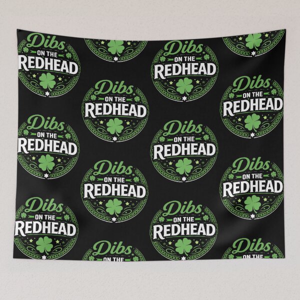 Item preview, Funny Irish St Patricks Day Shamrock Dibs On The Redhead designed and sold by jakaun.