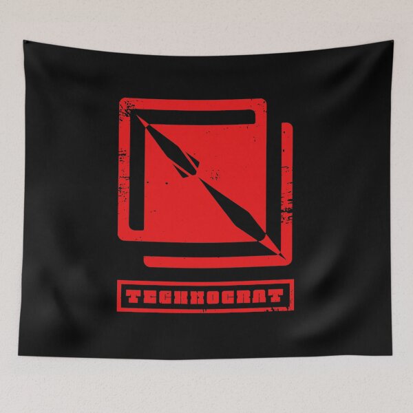 Item preview, Armored Core Technocrat Warning Logo designed and sold by Shariceuttrell.