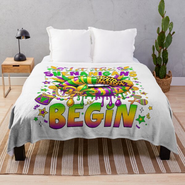 Item preview, Let The Shenanigans Begin Mardi Gras Lips Women Girls Kids designed and sold by ArleneRowe.