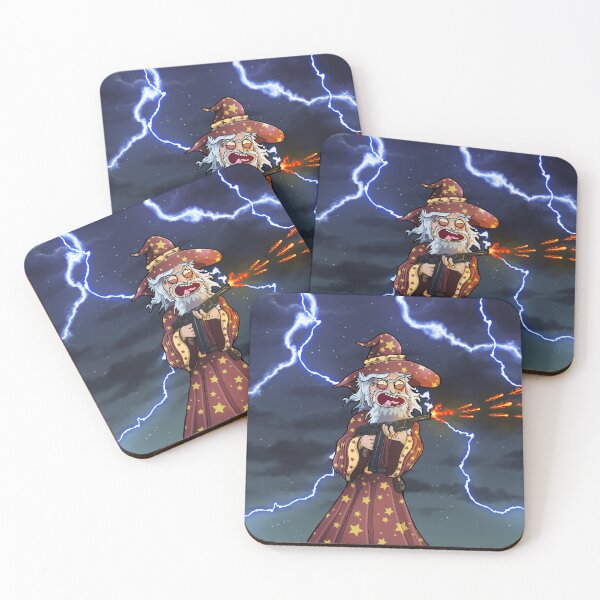 Item preview, The Wizard of the Gilded Barrage designed and sold by SideQuest - Scribbled Chaos!.
