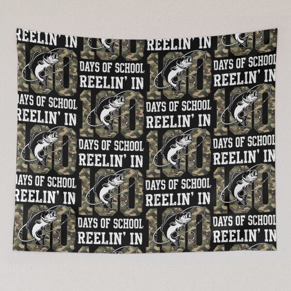 Item preview, Reelin' In 100 Days Of School Bass Camo Fishing Lover designed and sold by jakaun.