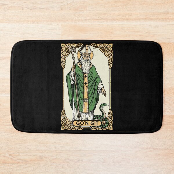 Artikelvorschau, St. Patrick Snake Gon Git Karte Saint Pattys Irisch Katholisch entworfen und verkauft von jakaun.