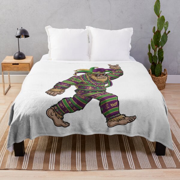 Item preview, Mardi Gras Bigfoot Rocker Carnival Sasquatch Funny Yeti designed and sold by ArleneRowe.