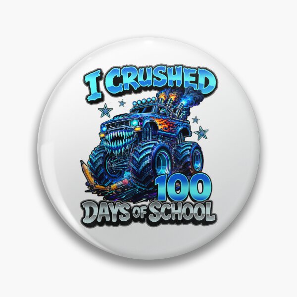 Item preview, I Crushed 100 Days of School Blue Monster Truck Boys Kids designed and sold by jakaun.