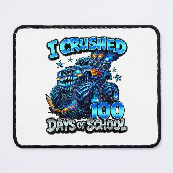 Item preview, I Crushed 100 Days of School Blue Monster Truck Boys Kids designed and sold by jakaun.