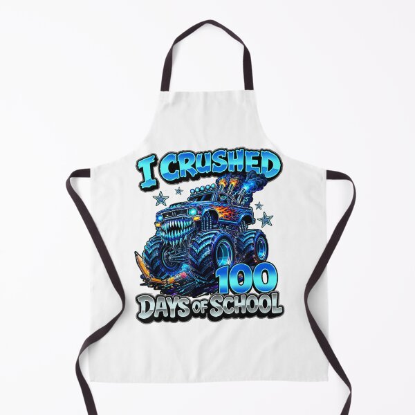Item preview, I Crushed 100 Days of School Blue Monster Truck Boys Kids designed and sold by jakaun.