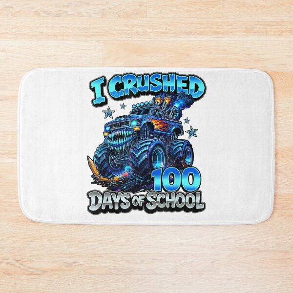 Item preview, I Crushed 100 Days of School Blue Monster Truck Boys Kids designed and sold by jakaun.