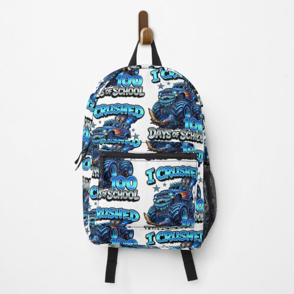 Item preview, I Crushed 100 Days of School Blue Monster Truck Boys Kids designed and sold by jakaun.