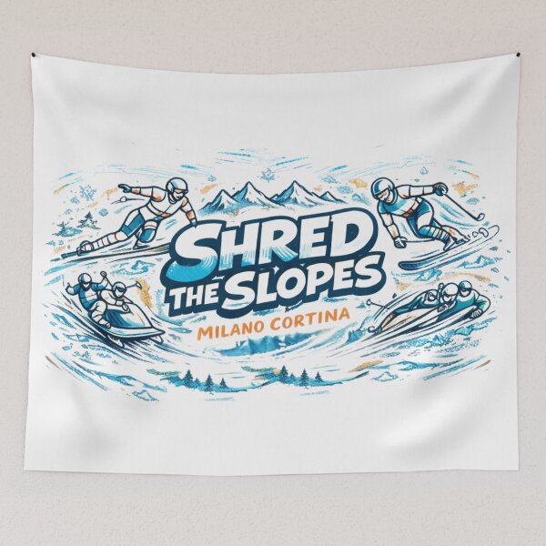 Item preview, Shred the Slopes – Alpine Winter Sports Art designed and sold by doorzz.