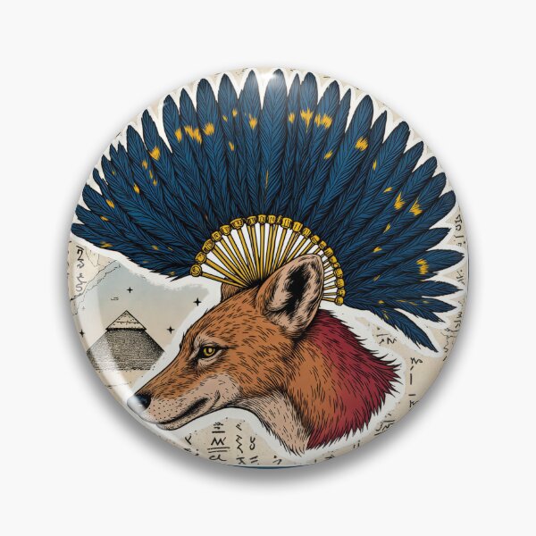 Item preview, Jackal King's Fan – Sumerian Mythology Sticker designed and sold by Absolutsoma.