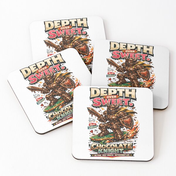 Item preview, Chocolate Knight Depth Over Sweet Dark Cacao Warrior Skateboard Art - Self Worth Quote Streetwear by Vivaan Studio designed and sold by Vivaan Studio.