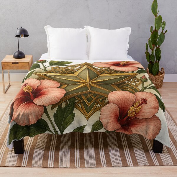 Item preview, Celestial Bloom: Rose of Sharon Star designed and sold by LuxuryApparels.