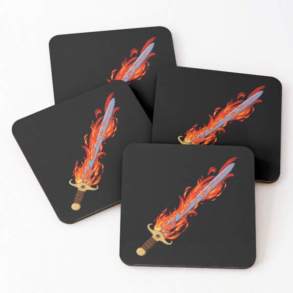 Item preview, The Flaming Sword of Fire designed and sold by SideQuest - Scribbled Chaos!.