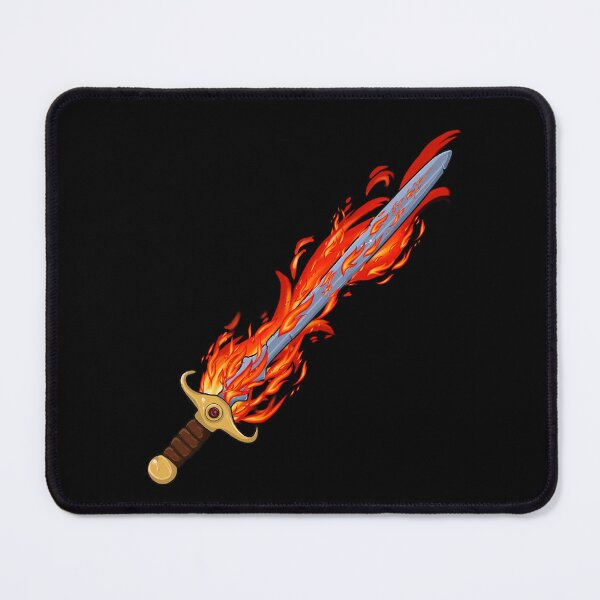 Item preview, The Flaming Sword of Fire designed and sold by SideQuest - Scribbled Chaos!.