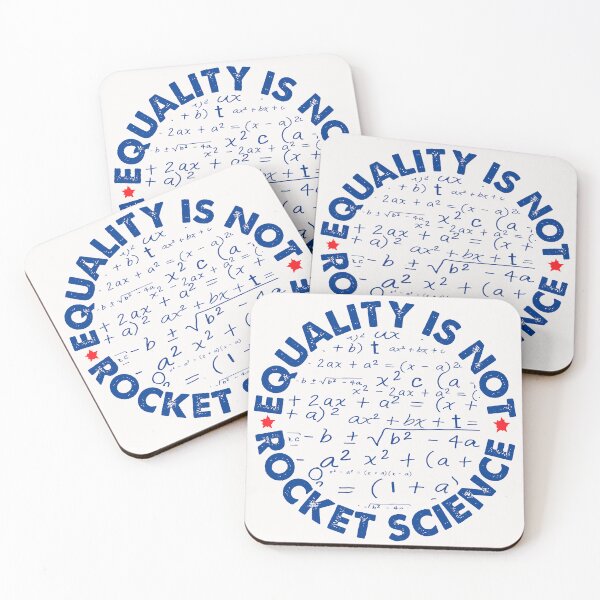 Item preview, Equality Is Not Rocket Science; designed and sold by StickerApe.