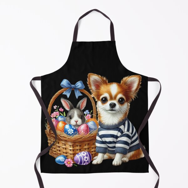 Item preview, Cute Easter Chihuahua Puppy With Bunny And Basket Eggs designed and sold by Dominik1994.