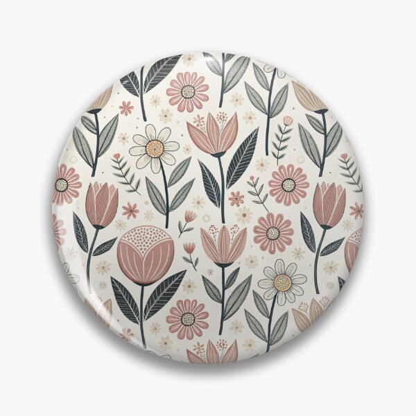 Item preview, Tulip & Daisy Folk Symbols | Scandinavian Spring Design designed and sold by Shuga-Design.