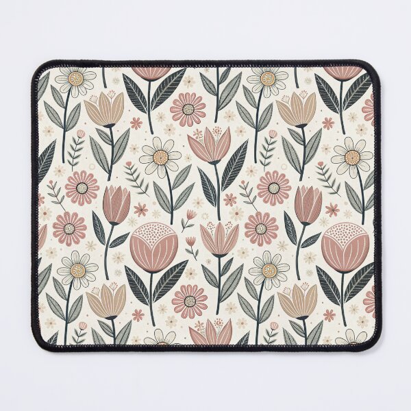 Item preview, Tulip & Daisy Folk Symbols | Scandinavian Spring Design designed and sold by Shuga-Design.