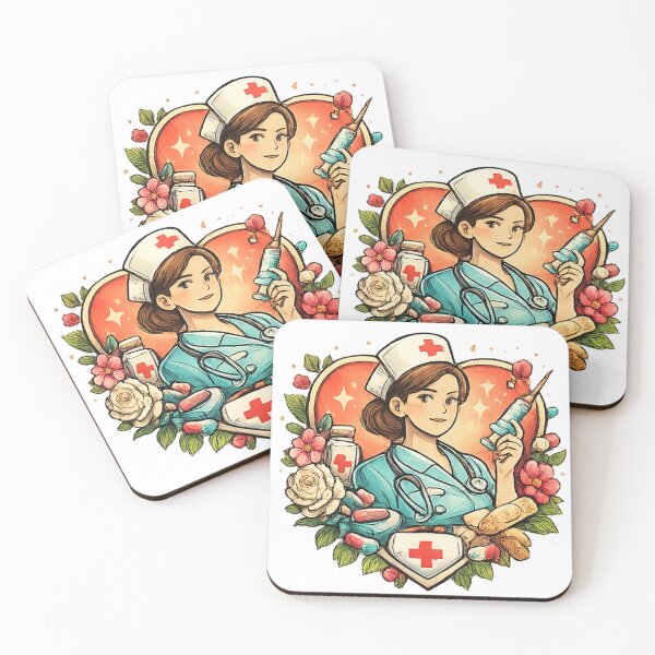 Item preview, Nurse with a Heart – Compassionate Medical Illustration designed and sold by myforestfog.