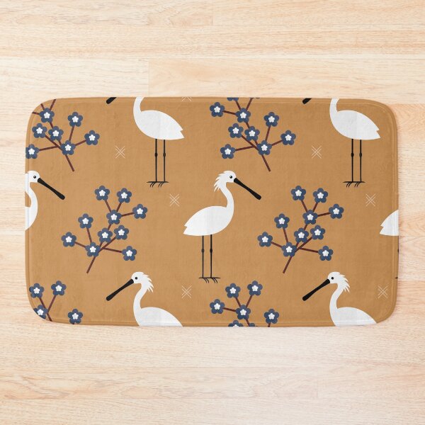Item preview, Spoonbills on brown designed and sold by reneesillus.