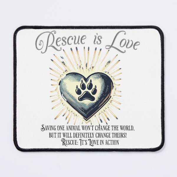 Item preview, Rescue is love designed and sold by VibeTribeTees.
