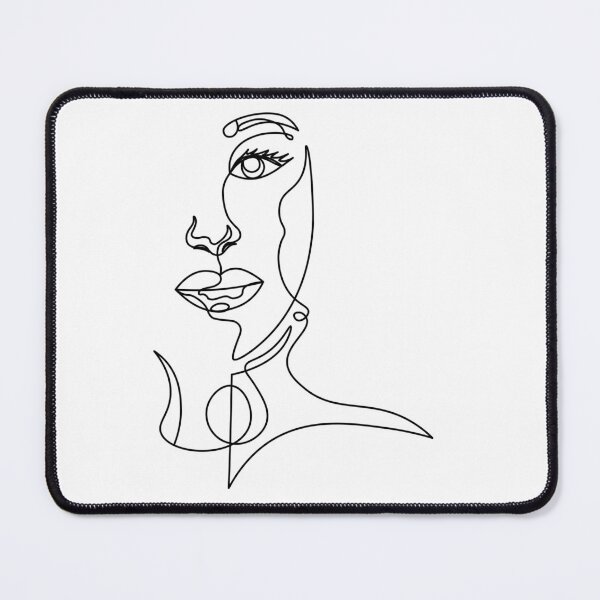 Item preview, Elegant One Line Portrait - Minimalist Aesthetic Woman Face designed and sold by LoraDesign98.