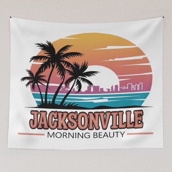 Item preview, Jacksonville Morning Beauty – Sunrise Beach Cityscape | Florida Coastal Vibes designed and sold by Globalcitytees.