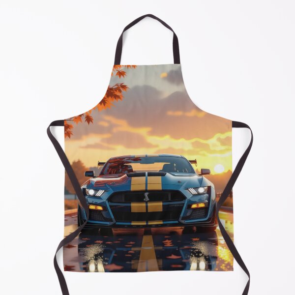 Item preview, Front view of a Ford Mustang in autumn – sports car at sunset designed and sold by Salimgor Hangaround Music.