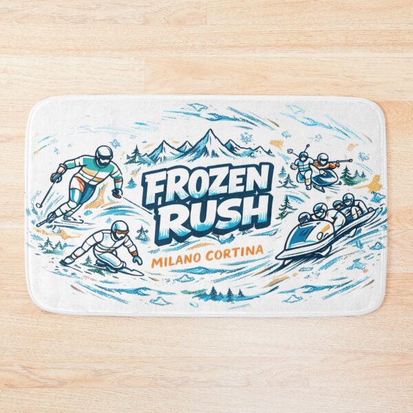 Item preview, Frozen Rush – Winter Sports Illustration designed and sold by doorzz.