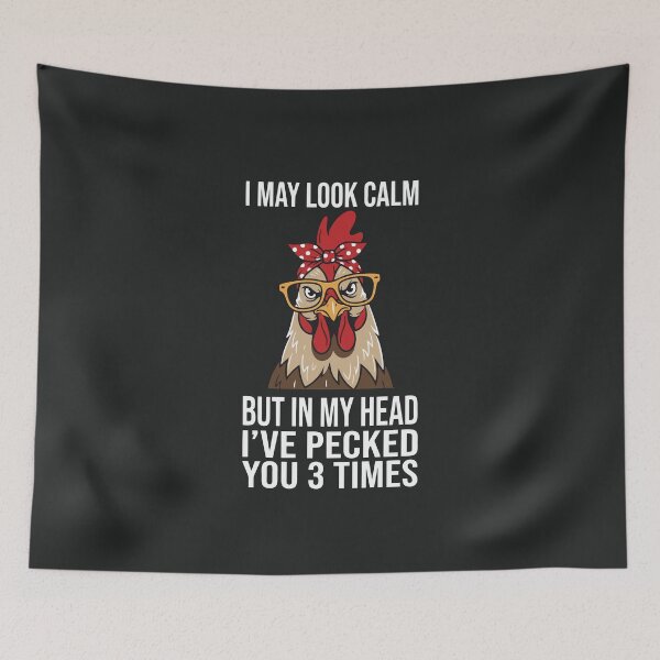 Item preview, In My Head I've Pecked You 3 Times Funny Chicken Lover Poultry designed and sold by alenaz.