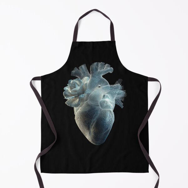 Item preview, Surreal Wireframe Heart with Female Face – 3D Sci-Fi Art designed and sold by Maryna_Reine.