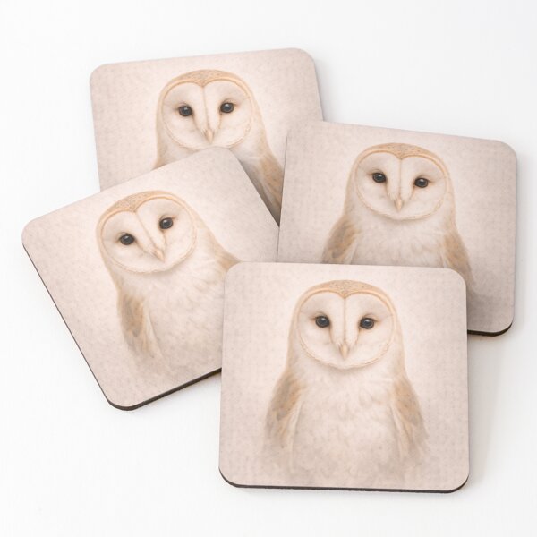 Item preview, Minimalist Owl Portrait – Neutral Wildlife Wall Art Print designed and sold by ApexAnimal Art.